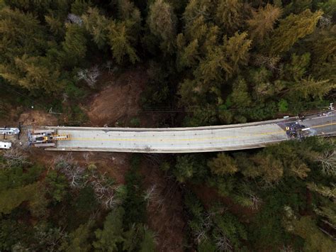 Downed Bridge Splits Big Sur Closes Part Of Pacific Coast Highway Komo
