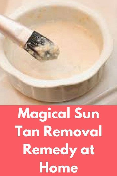 Magical Sun Tan Removal Remedy At Home Today I Will Share How To Remove