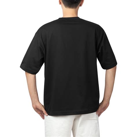 Man In Black Oversize T Shirt Mockup Design Template 8519731 Png