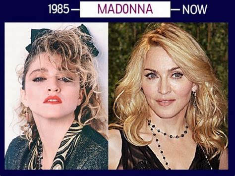 Madonna Celebrities Then And Now Famous Faces Madonna Now