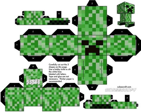 Creeper From Mine Craft Minecraft Box Minecraft Crafts Minecraft