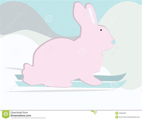 Snow Rabbit Stock Illustration Image 54856456