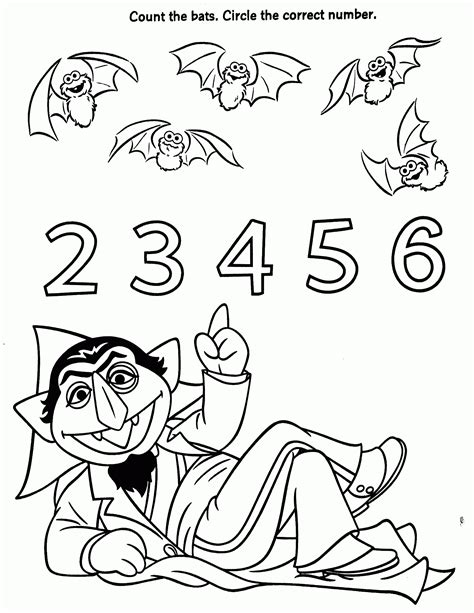 Sesame street coloring pages, games, crafts, recipes, and more educational printable activities. Sesame Street Count Coloring Pages - Coloring Home