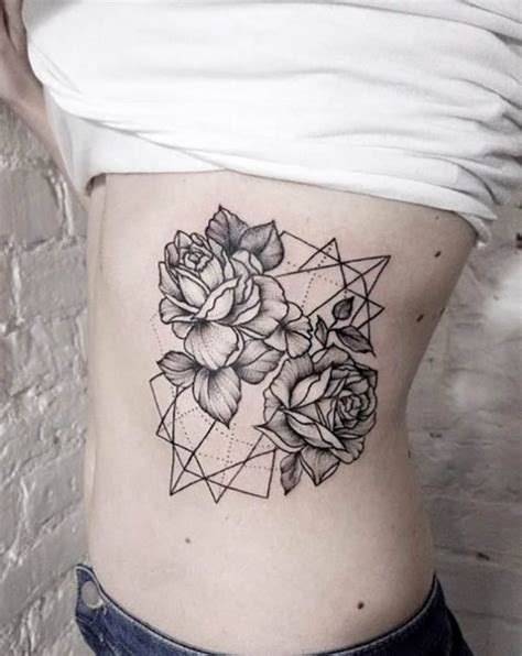 31 Cute Flower Rib Tattoos Tattoo Designs