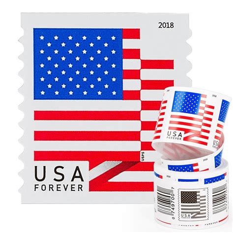 Forever Stamps First Class Postage Stamps Us Flag 2018 Roll Of 100