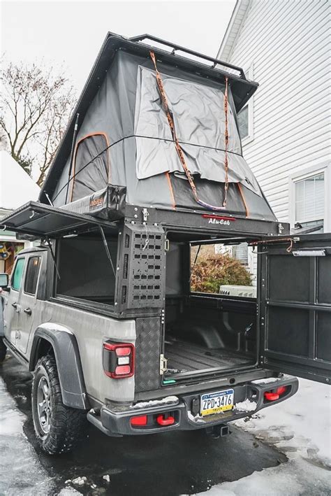 Camp in style and comfort with adventure trailers' even so, it can support 600 lbs of tools and people on its shell, with its roof strut supporting another 100. ALU-CAB CANOPY CAMPER FOR 2020+ JEEP GLADIATOR | Jeep ...