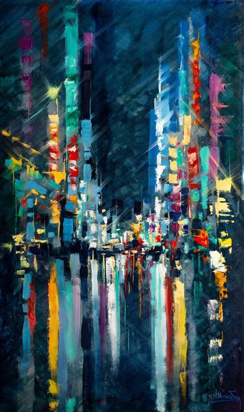 City Painting Pop Art Painting Large Painting Cityscape Painting