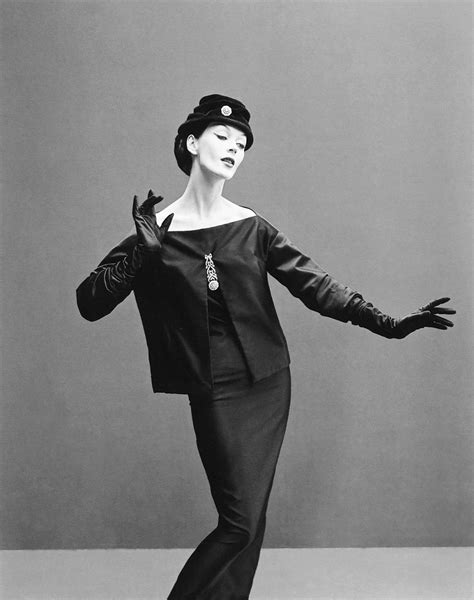 Dovima Wearing An Ensemble From The Dior Autumnwinter Collection 1955