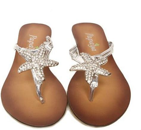 Rhinestone Starfish Wedding Sandals Wedding Shoes Starfish Sandals