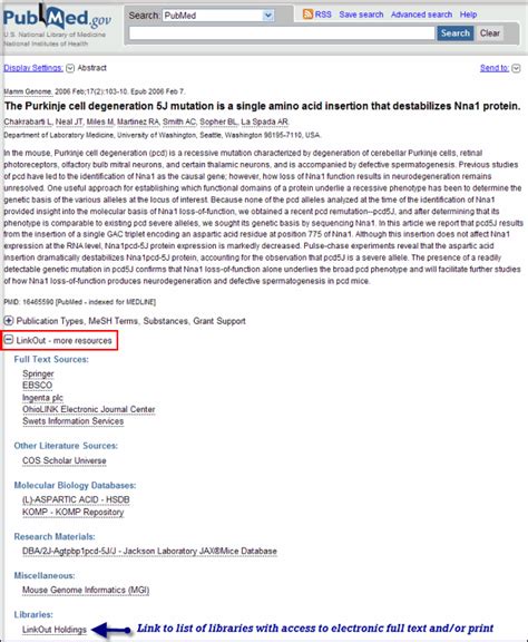 Linkout In The Pubmed Redesign Nlm Technical Bulletin 2009 Sep Oct