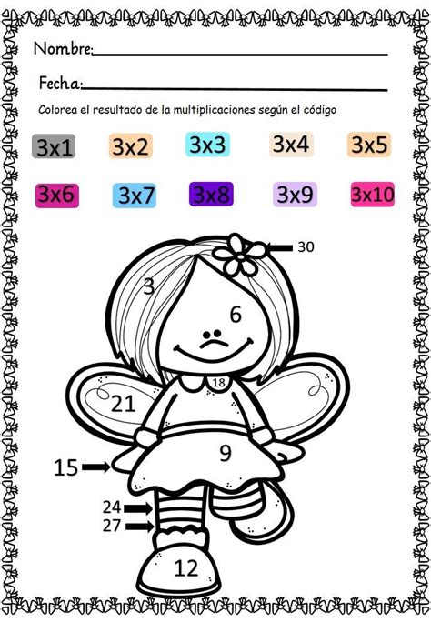 Cuaderno Para Multiplicar Y Colorear Aprendemos Las Tablas Orientaci