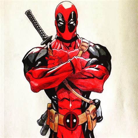 How to draw marvel superheroes. Deadpool! by joshadshade125 on DeviantArt