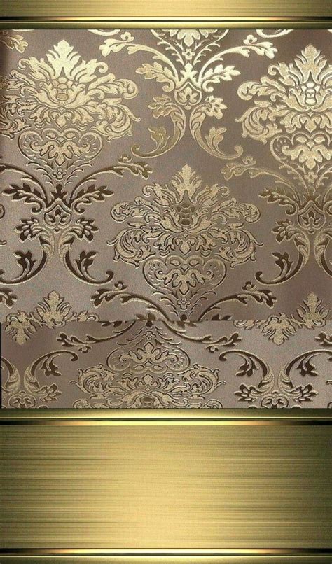 Gold And White Damask Wallpaper By Artist Unknown Room Wallpaper