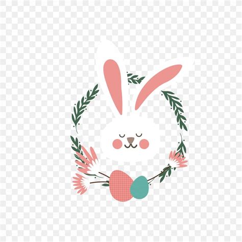 Rabbit Wreath Clip Art Png 1667x1667px Rabbit Blanket