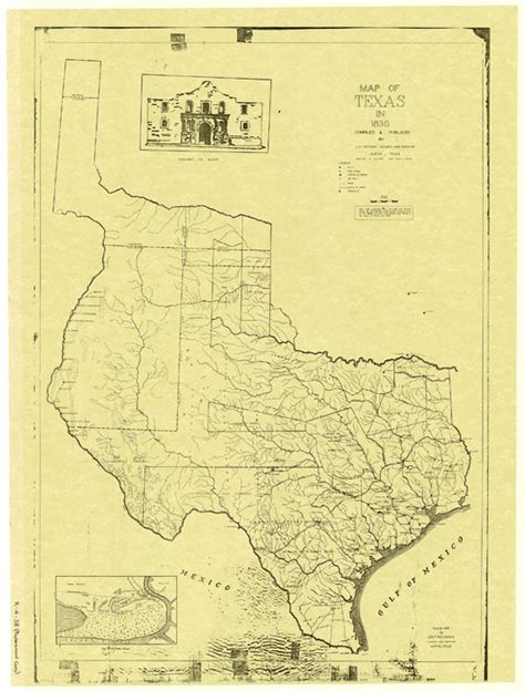 Map Of Texas In 1836 Texas Tejano