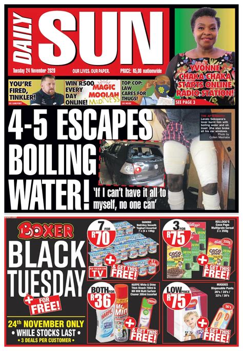 Daily Sun November 24 2020 Newspaper Get Your Digital Subscription