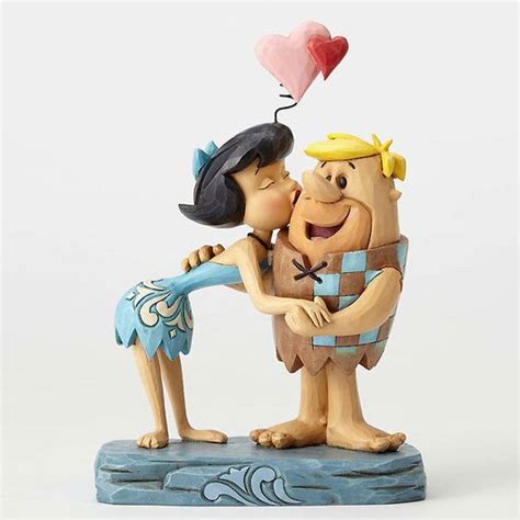 The Flintstones Betty Kissing Barney Rubble Romance Jim Shore Nib Hanna