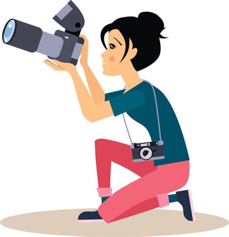Woman Photographer Clip Art Vector Images And Illustrations Istock