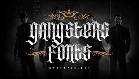 Best Free And Premium Gangster Fonts Gangster Fonts Tattoo Lettering