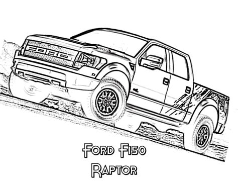 Ford F150 At Yes Coloring Pages  Car Printable Coloring Pages  Truck
