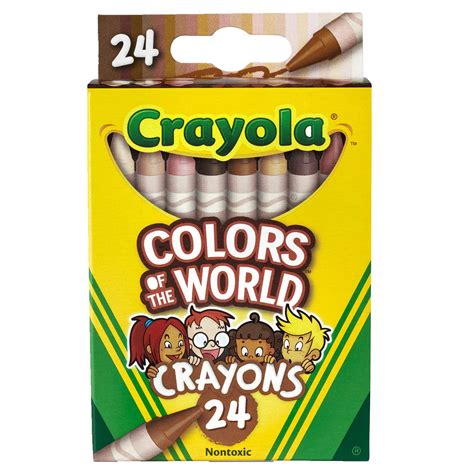 Buy Crayola Crayons 24 Count Colors Of The World Skin Tone Crayons