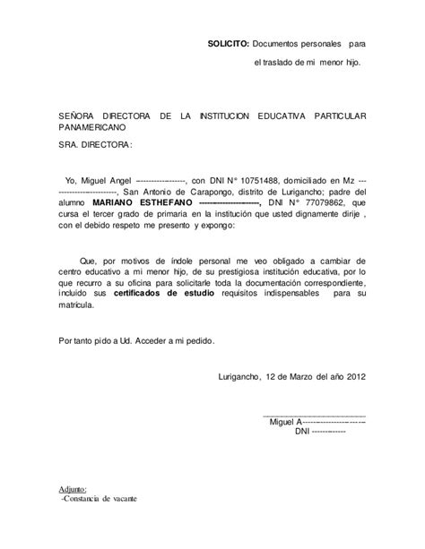 Modelo De Solicitud De Pedido Peter Vargas Ejemplo De Carta Pdmrea