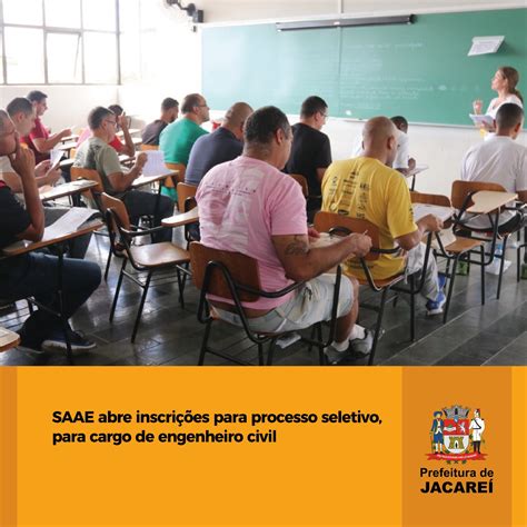 Saae Abre Inscrições Para Processo Seletivo Para Cargo De Engenheiro Civil Prefeitura