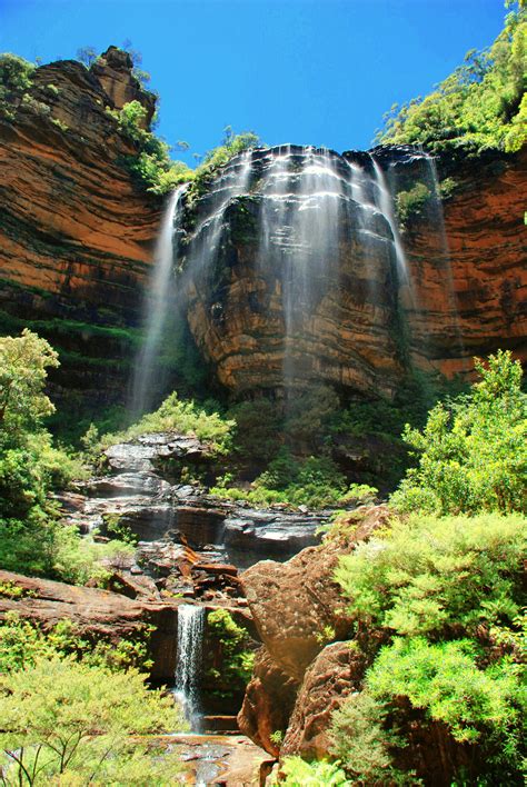 Waterfall Blue Mountains Nsw Australia Waterfall Blue Mountain