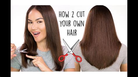 How To Cut Your Own Hair L Diy Haircut Tutorial Maryam Maquillage