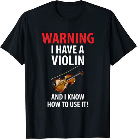 Amazon Com Funny Violinist T Shirt Cool Shirt For Violin Players Clothing