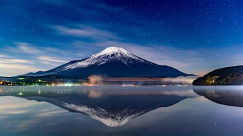 2560x1440 Mount Fuji Night Reflections 1440p Resolution Hd 4k