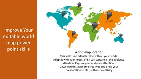 Best Editable World Map Powerpoint Slides Riset