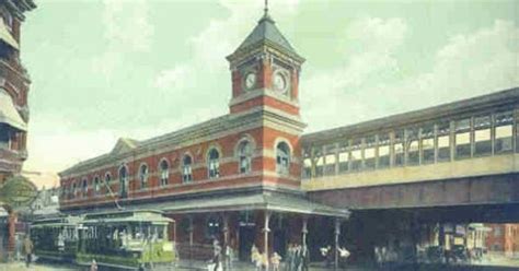 An Old Postcard Of The Wilmington Train Station With The Work Done