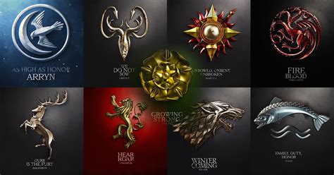 The Nine Major Houses In Game Of Thrones Tvovermind