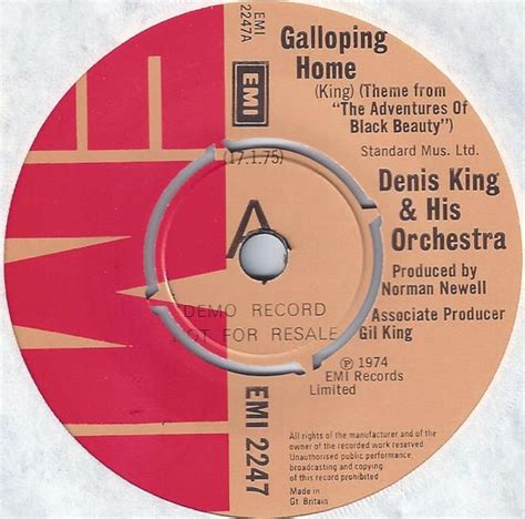 Denis King His Orchestra Galloping Home 1975 Vinyl Discogs