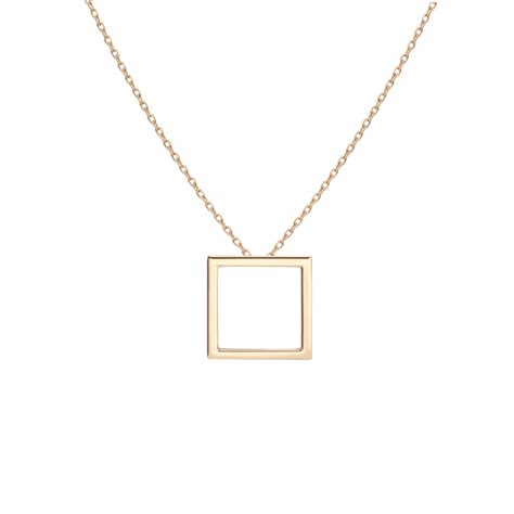 Solid Square Necklace | Square earrings studs, Square ...