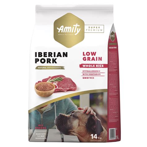 Ração Para Cão Amity Super Premium Low Grain Adulto Porco Ibérico