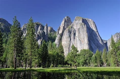 Cathedral Rocks Yosemite National By Aimin Tang