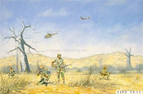 Rhodesian Bush War Paintings War Art Military Art Art