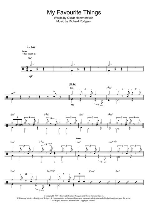 John Coltrane My Favorite Things From The Sound Of Music Sheet Music Notes Download