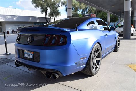 Matte Blue Mustang Wrap Wrapfolio