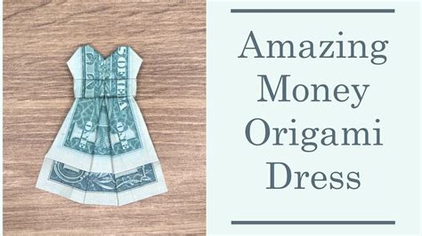 My Money Dress Amazing Dollar Origami Tutorial Diy By Nprokuda