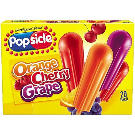 Popsicle Ice Pops Orange Cherry Grape 20 Ct From Stater Bros Instacart
