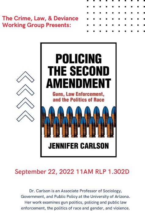 Book Talkworkshop Policing The Second Amendment Guns Law