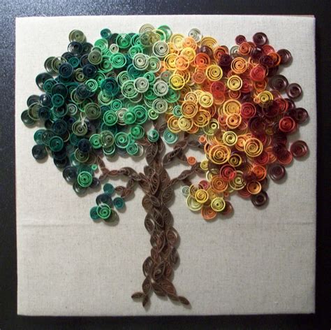Paper Quilled Tree Wall Art Paper Quilling Designs Quilling Paper