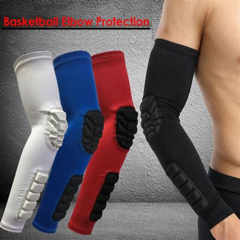 Pcs Crashproof Basketball Shooting Elbow Support Compression Sleeve Arm Brace Protector Sport