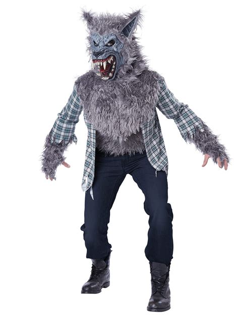 Grijs Weerwolf Kostuum Voor Volwassenen Volwassenen Kostuums En Goedkope Carnavalskleding Vegaoo