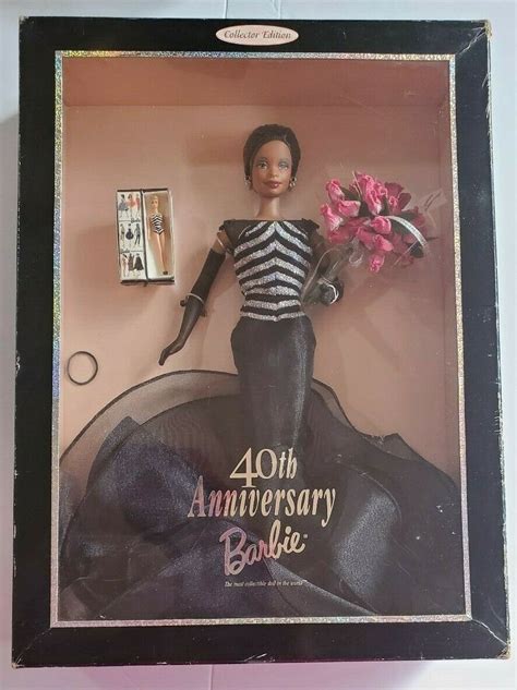 Barbie 40th Anniversary African American Doll 1999 Mattel 22336 For