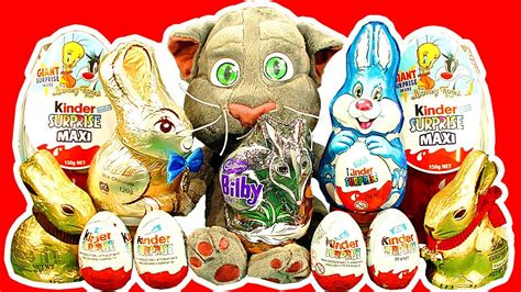 Kinder Surprise Eggs Maxi Egg Easter Bunny Chocolate Talking Tom Cat