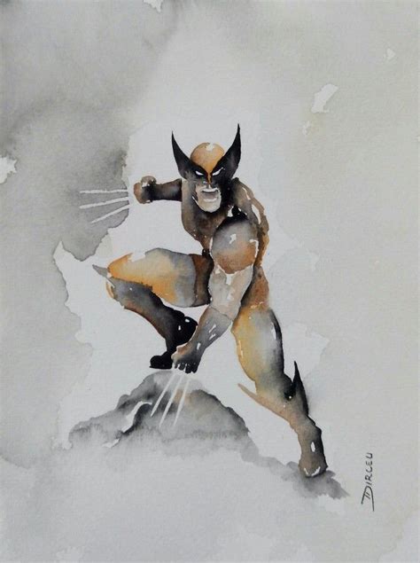 The Best Free Wolverine Watercolor Images Download From 30 Free